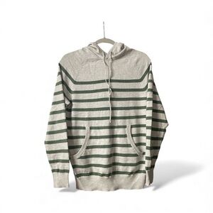 •Sonoma Kids Striped Hoodie - Green and Grey